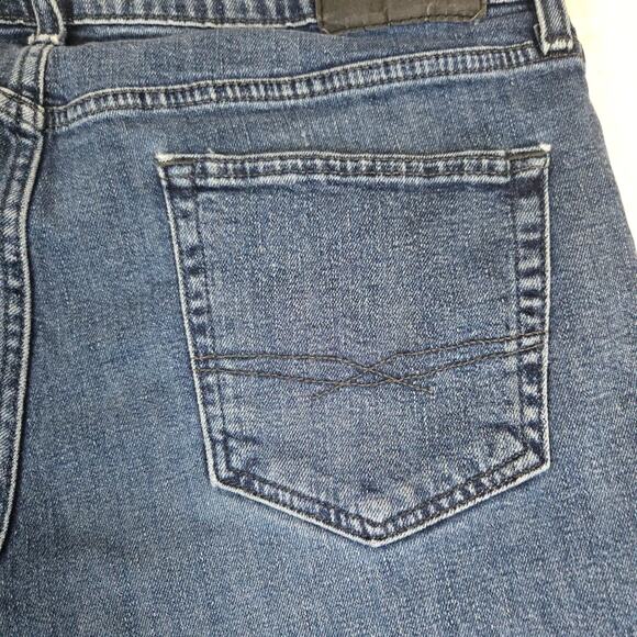 Signature Levi Strauss Co S67 Athletic Jeans Mens 34x30 Denim Dark Wash 0703 - Picture 12 of 13